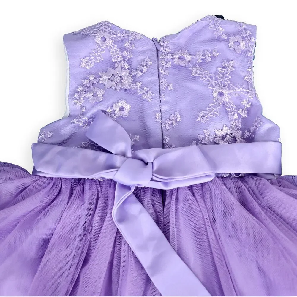Shein Girls Purple Lavender Party Dress Sleeveless 68 (3-6 months)